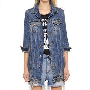 NWT R13 Oversized Denim Trucker Jacket sz. Large